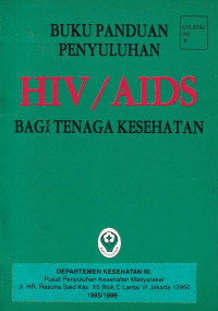 Image of Buku panduan penyuluhan hiv/aids bagi tenaga kesehatan