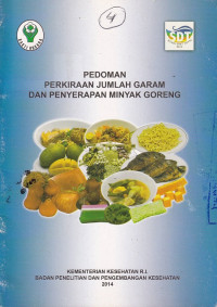 Image of Pedoman perkiraan jumlah garam dan penyerapan minyak goreng