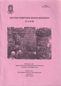 Image of Daftar komposisi bahan makanan (DKBM)