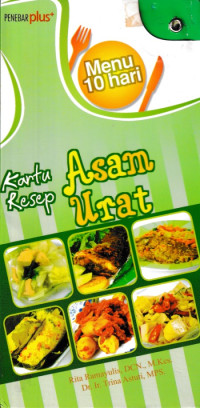 Image of Kartu menu dan resep asam urat